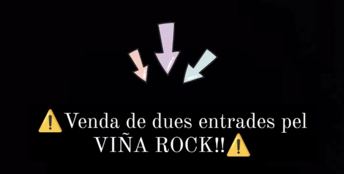 arooa_14's tweet photo. Cualquier cosa DM! 
Escucho propuestas de € #ViñaRock2023 #viñarock2023 https://t.co/lfM0V1FjNa