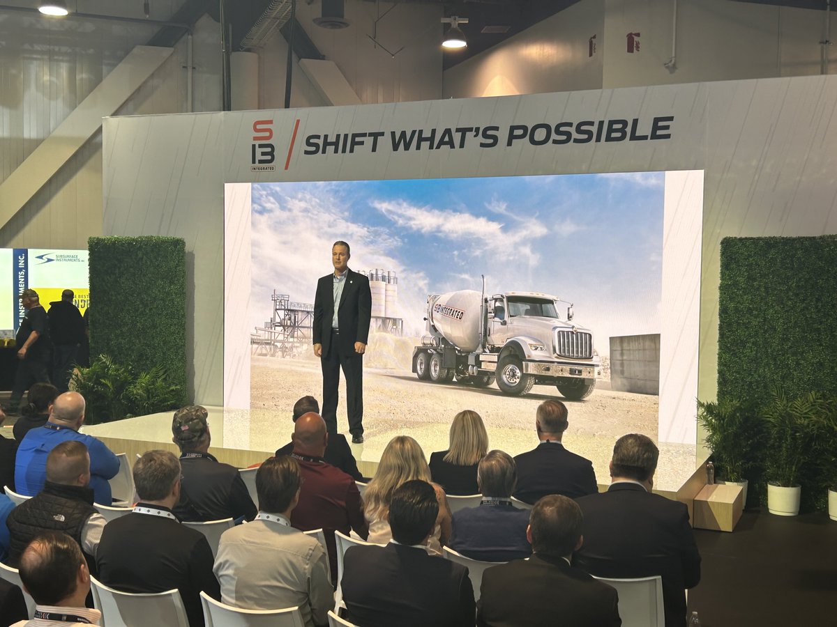 IntnlTrucks's tweet photo. We’re here at #CONEXPO and we're so excited to announce the International® S13 Integrated Powertrain for the HX® Series! Come by booth #S611071 to learn how we’re shifting what’s possible at the jobsite. Check out our launch video here: https://t.co/ifUSCLxgtK #ShiftWhatsPossible https://t.co/3MRe14RQnN