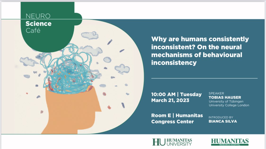Michela Matteoli (@michela30586273) on Twitter photo Why are humans consistently inconsistent?
Find the answer at our Neuroscience Cafe’ !!
<a href="/HUNIMED/">Humanitas University</a>
<a href="/CNRsocial_/">CNR Consiglio Nazionale delle Ricerche</a>
<a href="/LodatoS_Lab/">Simona Lodato</a>
<a href="/BiancaASilva11/">Bianca A. Silva</a> <a href="/Davide54622546/">Davide Pozzi</a>
<a href="/fossatilab/">Matteo Fossati</a>
and all the Neuroscience Crew Why are humans consistently inconsistent?
Find the answer at our Neuroscience Cafe’ !!
<a href="/HUNIMED/">Humanitas University</a>
<a href="/CNRsocial_/">CNR Consiglio Nazionale delle Ricerche</a>
<a href="/LodatoS_Lab/">Simona Lodato</a>
<a href="/BiancaASilva11/">Bianca A. Silva</a> <a href="/Davide54622546/">Davide Pozzi</a>
<a href="/fossatilab/">Matteo Fossati</a>
and all the Neuroscience Crew