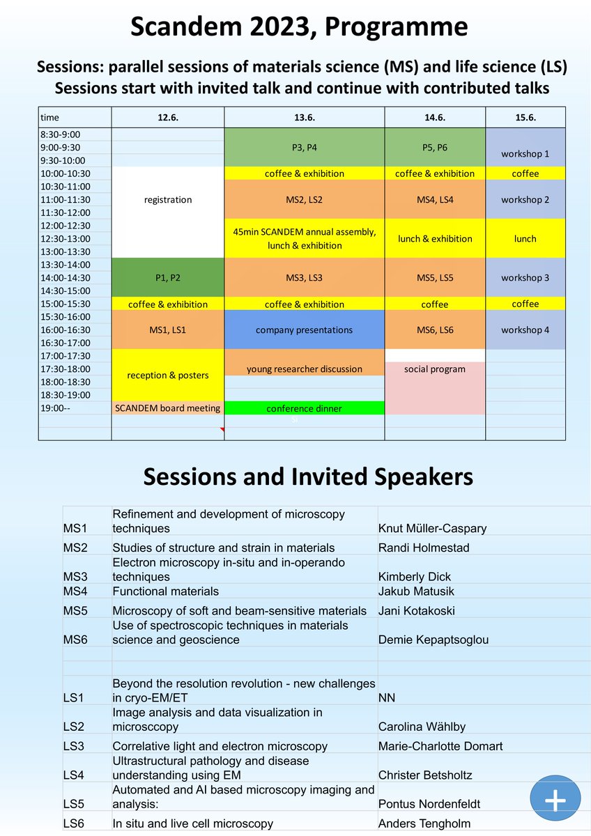 pmzeiger's tweet photo. @UU_University is hosting #SCANDEM2023, the 73rd Annual Meeting of the Nordic Microscopy Society on June 12th-15th.

Beyond the usual, we have put together a session focused on poster design for Early Career researchers together with @VyScience.

https://t.co/Pyen3s2Y73 https://t.co/pjf4QHI1qG