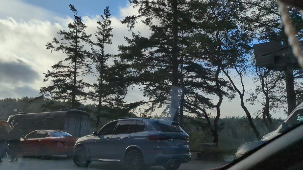 SusanWenzel's tweet photo. Perks of being a car geek who lives in one of the most picturesque locations in the United States... Catching Alfa Romeo filming a car commercial on Deception Pass bridge! See my crappy #spyphoto #whidbeyisland @AlfaRomeoUSA https://t.co/OtPIbhc5KT