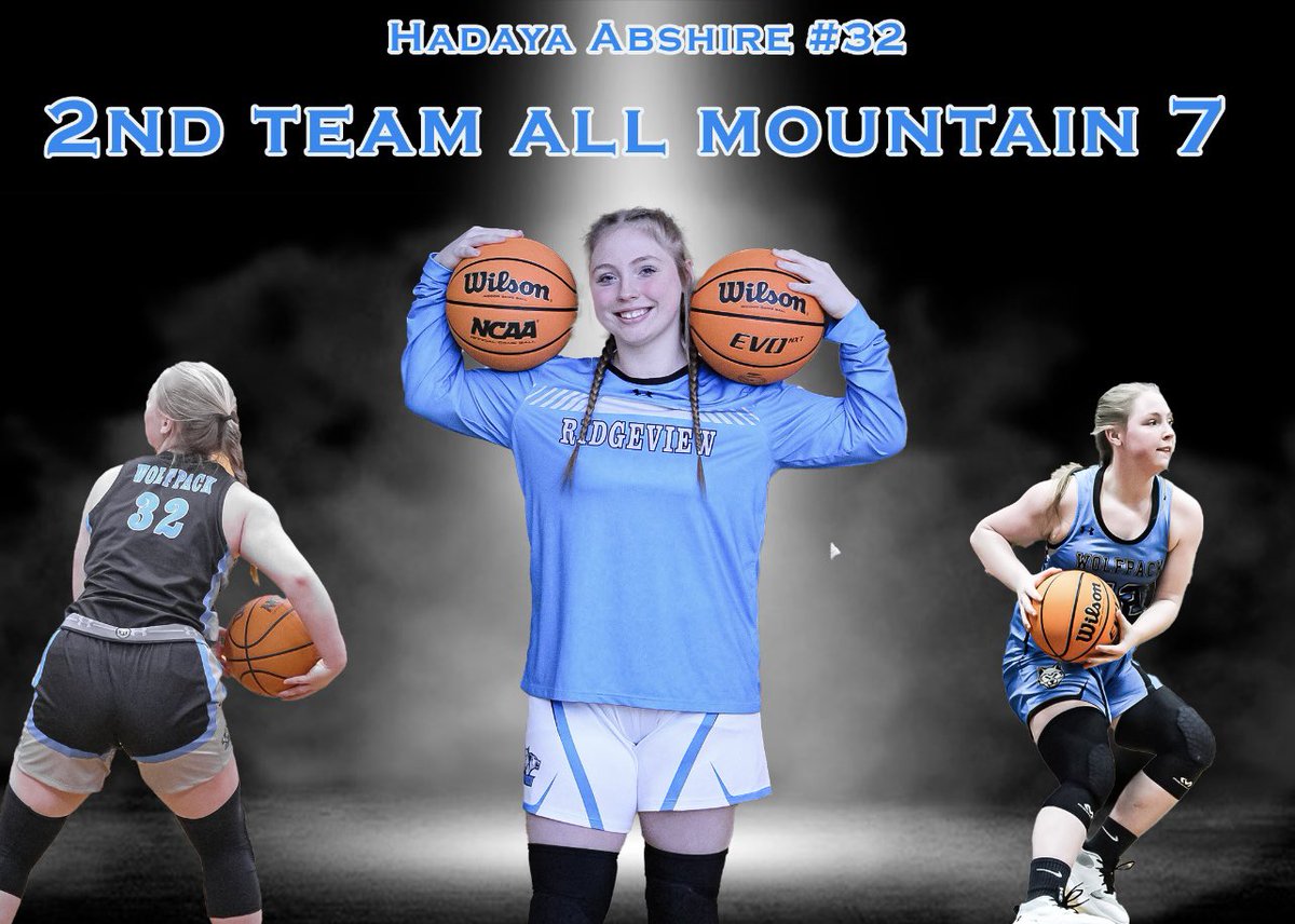 Congratulations to Sophomore Hadaya Abshire on being named 2nd Team All Mountain 7