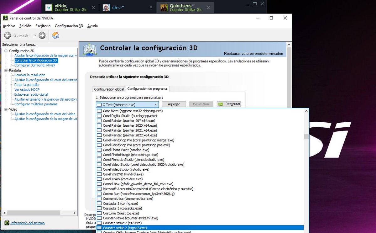 pAnditA_CS2's tweet photo. Coño pues mi grafica ya reconoce el #CSGOS2 #CS2 https://t.co/0aIwGGAW9Q