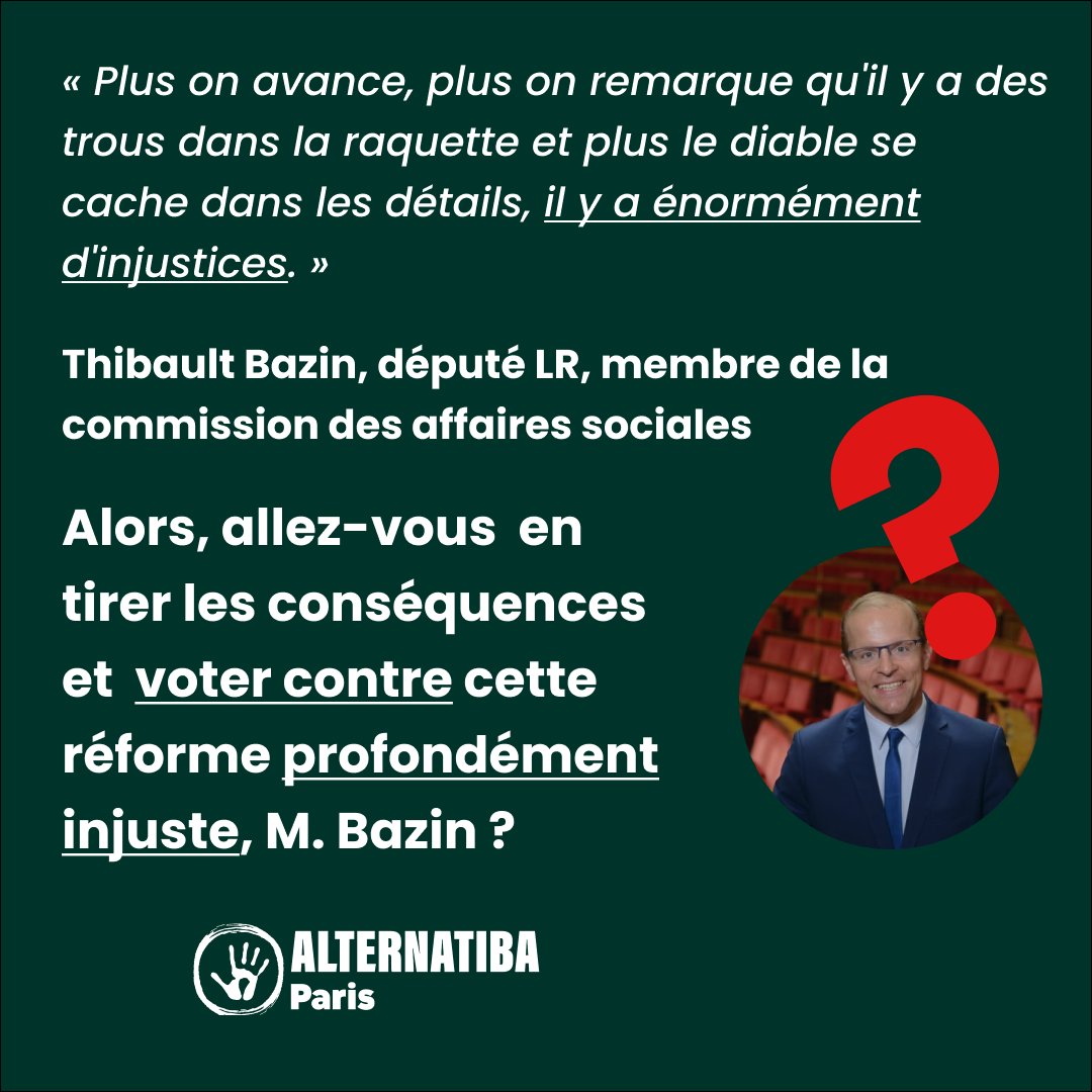 ActionJusClim75's tweet photo. Le dernier député que nous voulons interpeller est @thibault_bazin  des @Republicains_An. Alors, il est vrai qu'espérer quoi que ce soit d'un député de droite n'est vraiment de notre genre, mais la situation est exceptionnelle ! 👇 https://t.co/WK6bOkLgR6