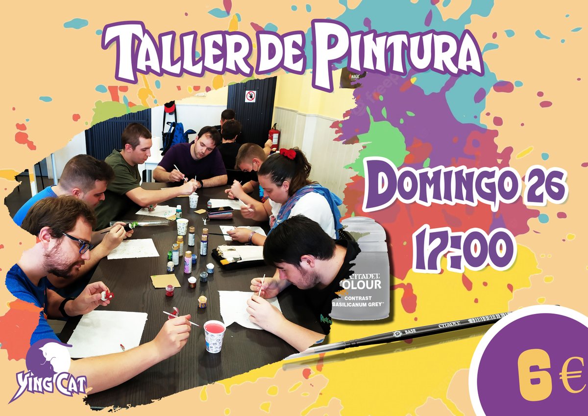 ¡Último taller de pintura de YingCat! ¡Únete a nuestra comunidad de artistas y pinta en un ambiente tranquilo en el que otras personas te pueden echar una mano con esa mini que no tienes tan claro cómo sacarle la belleza interior!
forms.gle/pZmqSNAVBsXeJj