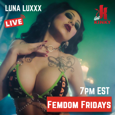 KinkLive's tweet photo. Tomorrow night. Don't miss the mistress. @MissLunaLuxxx
#femdomfriday #livebdsm #kinkymodels #whipsandchains #camdom #femdom https://t.co/vqrrEXJqtE