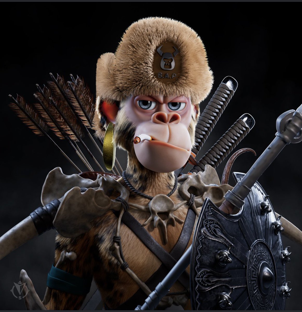 brandon09091022's tweet photo. Got carried away playing with #TheConfigurator with @BullsApesProj I’ve got none of these traits but such fun testing out items. Love the fur. If you not tried it yet. You have to give it a dabble https://t.co/TWE16CjUE8