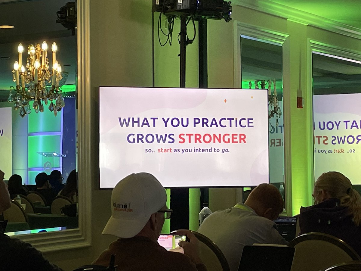 The version I keep in my head:
You play how you practice. 

<a href="/bellastone/">Bella stone Smyths</a> at #SearchLove :