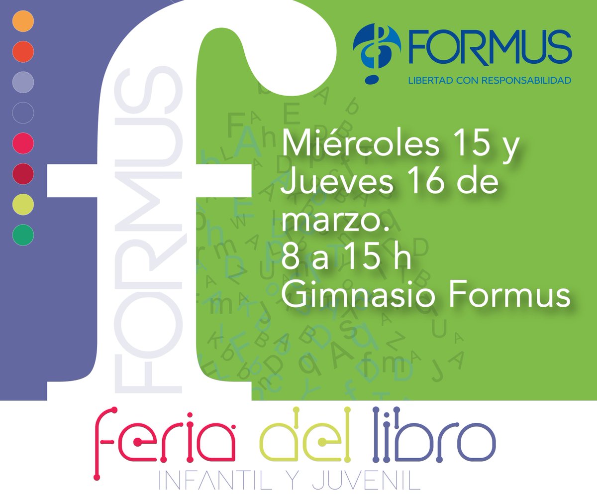 FormusEduMx's tweet photo. La Feria del Libro Formus es una propuesta diversa y plural, en dónde encontrarás el libro que te está buscando. 
Durante la semana del 13 al 17 se estarán haciendo actividades y talleres en salones con el apoyo de las mamás que integran el Club de Lectura. https://t.co/lrZcPFnqte