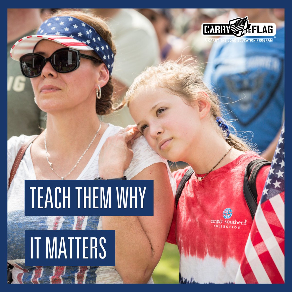 CarryTheLoad's tweet photo. Teach the next generation why patriotism matters. Use our free #CarryTheFlag resources to teach kids about patriotism and the sacrifices of veterans and first responders. You can even book a speaker for your classroom or group.
Sign up at https://t.co/sfE6VEFVal
#BeTheFlag https://t.co/vjQ8Cnmyco