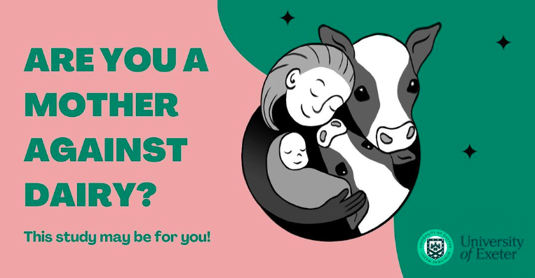 Are you a current or formerly breastfeeding mother who objects to the dairy industry? A researcher is conducting a study on the breastfeeding experiences of mothers against dairy, and needs your help!

Learn more: instagram.com/p/Cpv8bkzIgxN/ #VeganMom #BreastfeedingMama