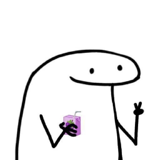 Black and White Flork Meme Friend