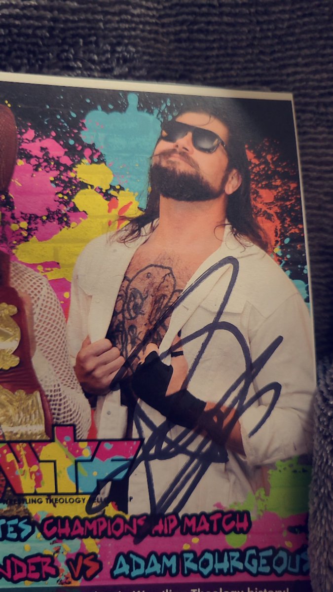 Then Saturday found myself in Fortville Indiana at Wrestlesplash! <a href="/WrestlingTheo/">Wrestling Theology</a> had an amazing lineup! Loved this show. Even got myself an autograph from their new US champ <a href="/rohrgeous/">Adam.Rohrgeous</a>