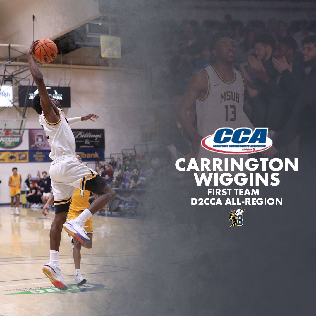 ALL-REGION‼️‼️

Carrington Wiggins is named to the D2CCA All-Region 1st Team! This award recognizes Wiggins as a top-5 player in the West Region.

WEST REGION WIGGS🙌