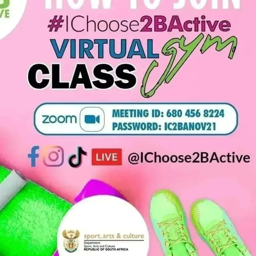 KingTsholo012's tweet photo. #VirtualGymClass From Comfort  Of Your  Home With  Re Thuba Mkhaba Gym Class at 6am - Wednesday 

I Choose 2 B Active…HOW ABOUT YOU? 

#IChoose2BActive
@IChoose2BActive
#LifeLongWellnessCulture
#LovingYourself 
#SelfLove https://t.co/DYGvqXftYr