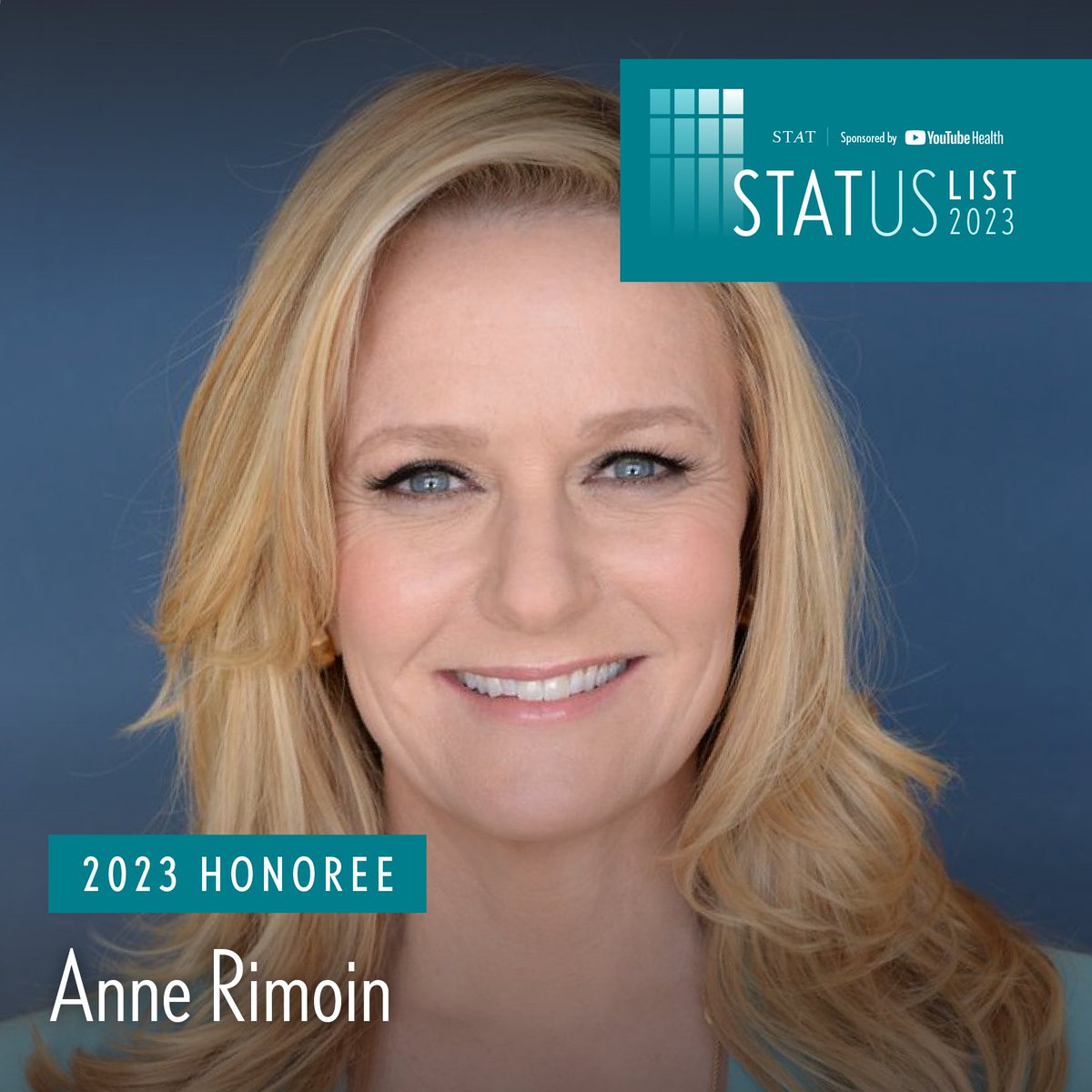 I’m thrilled to share that I've been included as one of the 46 @statnews #STATUSList honorees! It's a real honor to be on this list alongside such luminaries in the fields of health, medicine, and science.  

Thank you @statnews for this incredible recognition!