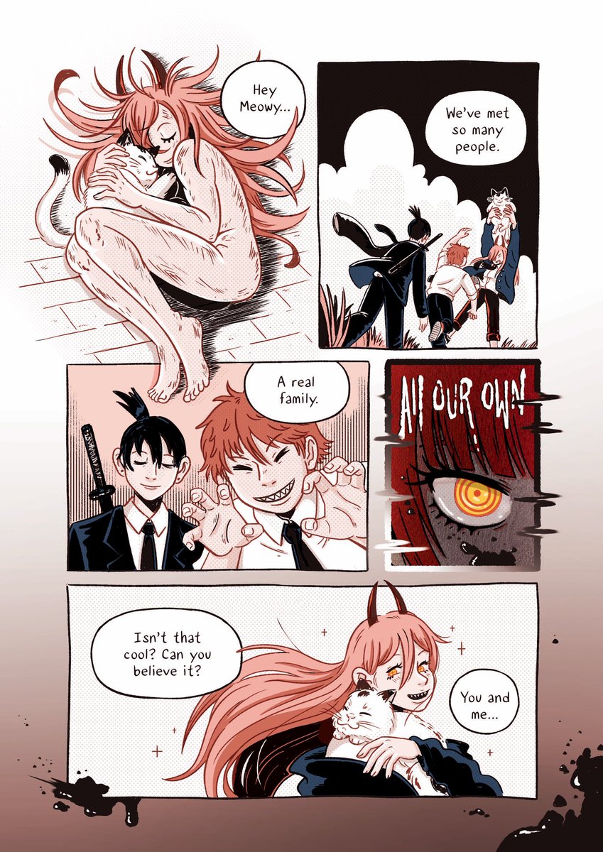 ‼️Spoilers‼️

`A Real Family'

My comic for the Bonds and Chains CSM Zine 