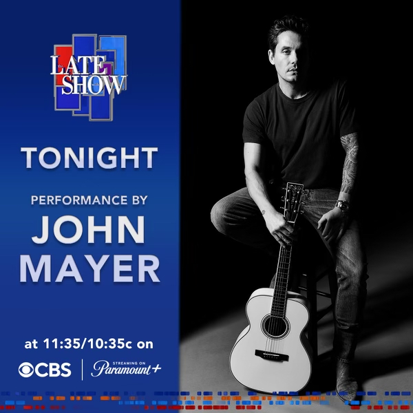 JohnMayer's tweet photo. Tonight on @colbertlateshow on @CBS. https://t.co/2KnS2rXZzs