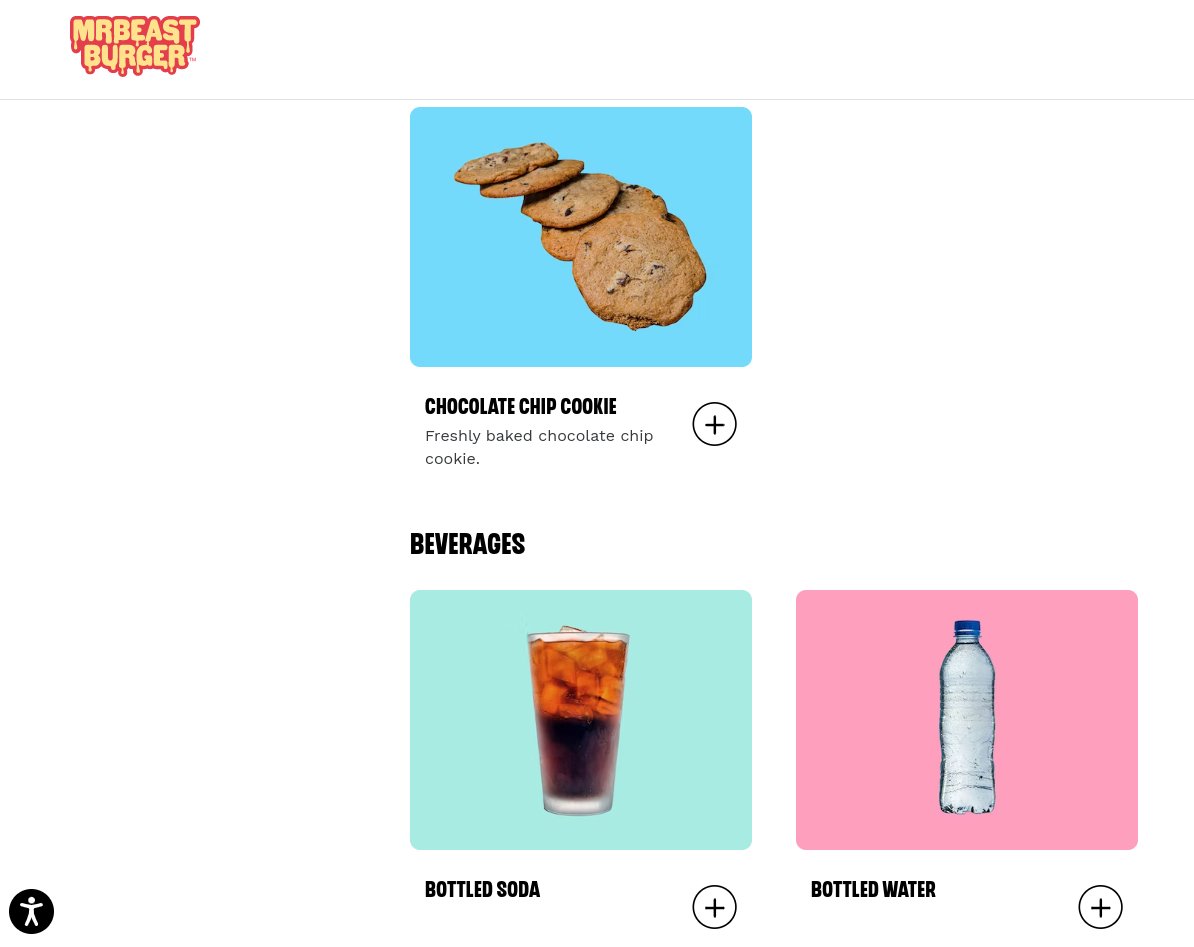Thissguyy25's tweet photo. @MrBeast 
Why does the MrBeast Burger website bottled soda when the image is clearly in a glass? https://t.co/PUAGFhiuu9