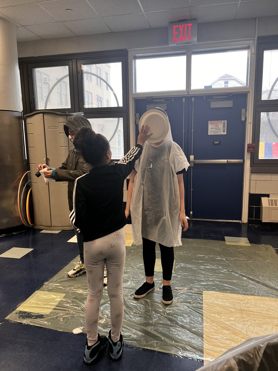 100qPs's tweet photo. Getting pied to celebrate Pi Day for our March C.A.R.E. Event. @D27NYC https://t.co/HORbb9EhyJ