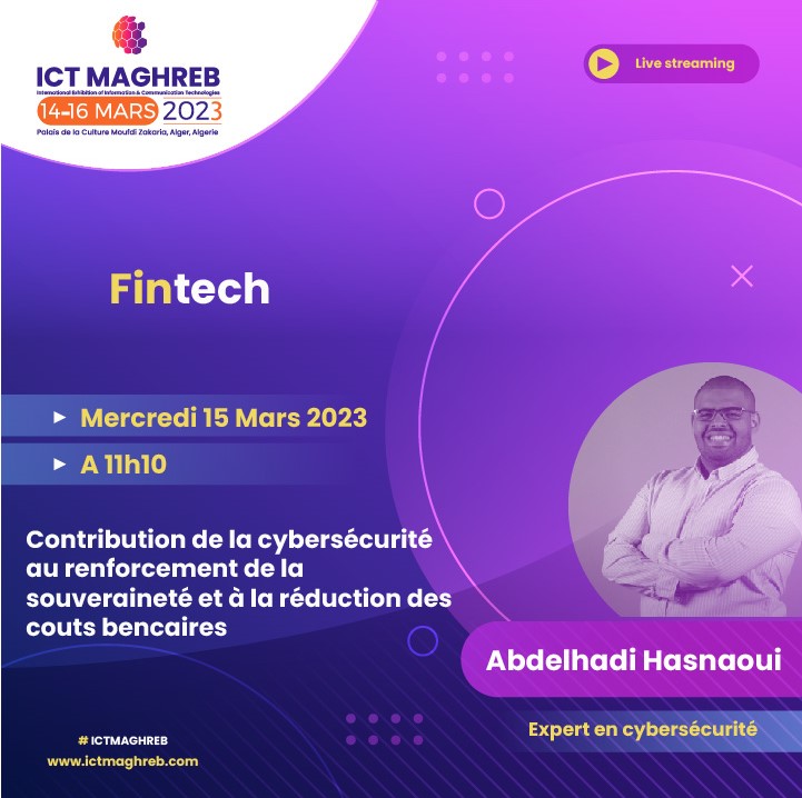 Dans la matinée du mercredi 15, 2ème jour du ICT Maghreb, vous aurez un avant-goût de la finance numérique, comment ouvrir les portes de ce qui semble invisible et si virtuel aujourd'hui, mais qui dans un avenir, peut-être plus proche qu'on ne le croit.