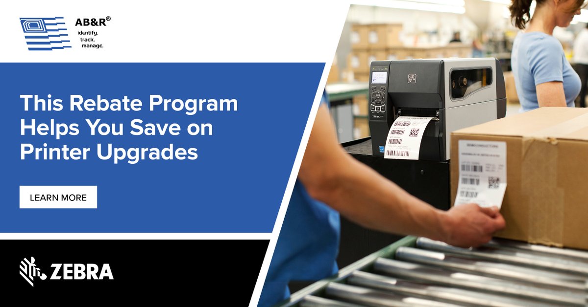 BarcodeRFID's tweet photo. Got an old barcode label, RFID or ID card printer that you need to upgrade Zebra’s trade-in program offers savings of up to $650 per device on new printers if you trade in your old hardware. https://t.co/hYCLIMyYgA https://t.co/5eXv6f5wEp