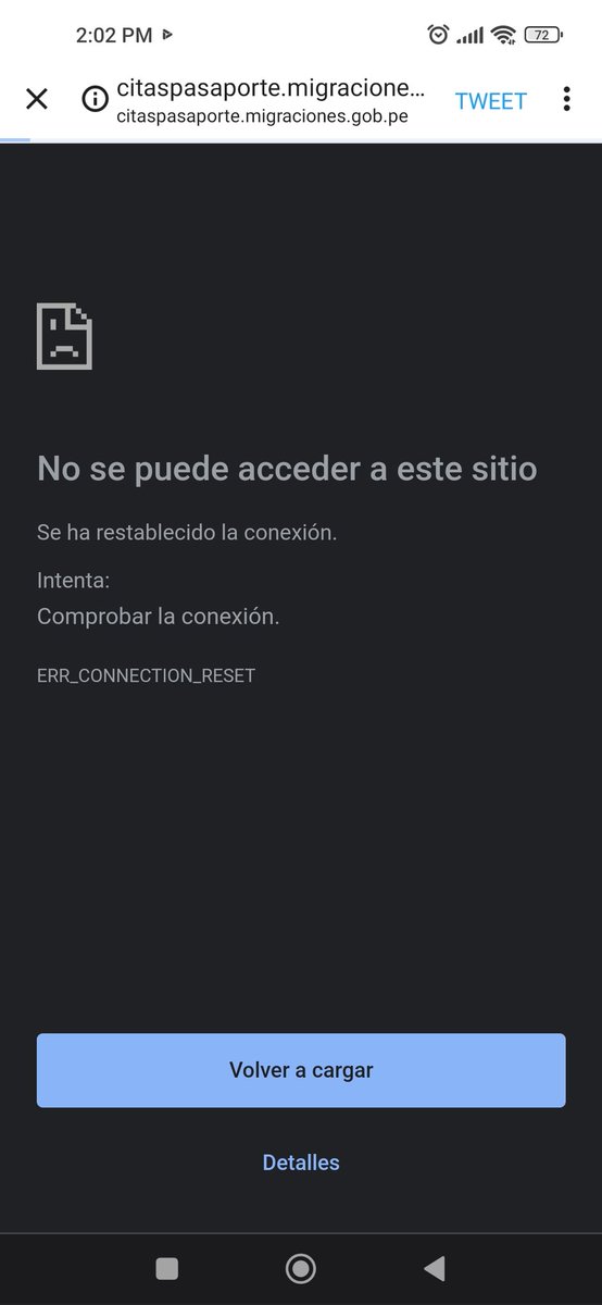 Rachelms35's tweet photo. @MigracionesPe Meses así, no puedo ingresar ni, de laptop, ni cel ni nada https://t.co/F8FfA5WgsV