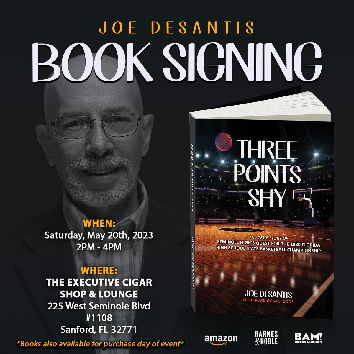 LeesPress's tweet photo. We are gearing up for Joe DeSantis book signing and release for Saturday, May 20th, 2023 that will take place at Executive Cigar Sanford from 2pm - 4pm. This book is written extremely well and has movie potential!! https://t.co/rwmu8KzzCN