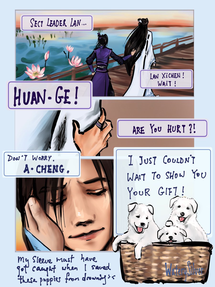 WaterySilver's tweet photo. Hope you like my gift to you!
@BlogCaroVilla

A little comic for #xichengwhiteday23 hosted by @xichengevent https://t.co/ZG4wOrVSU1