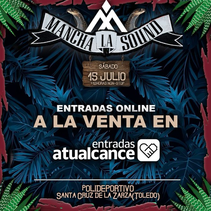 ValorManchego's tweet photo. 🎉 La Mancha Sound
📍 Santa Cruz de la Zarza, Mesa de Ocaña (TO)
📅 15 julio 2023
💸 11,50 €
🗣️ @Lamanchasound  
🎫 https://t.co/8AQUQodZ4m https://t.co/l5hicM0MS7