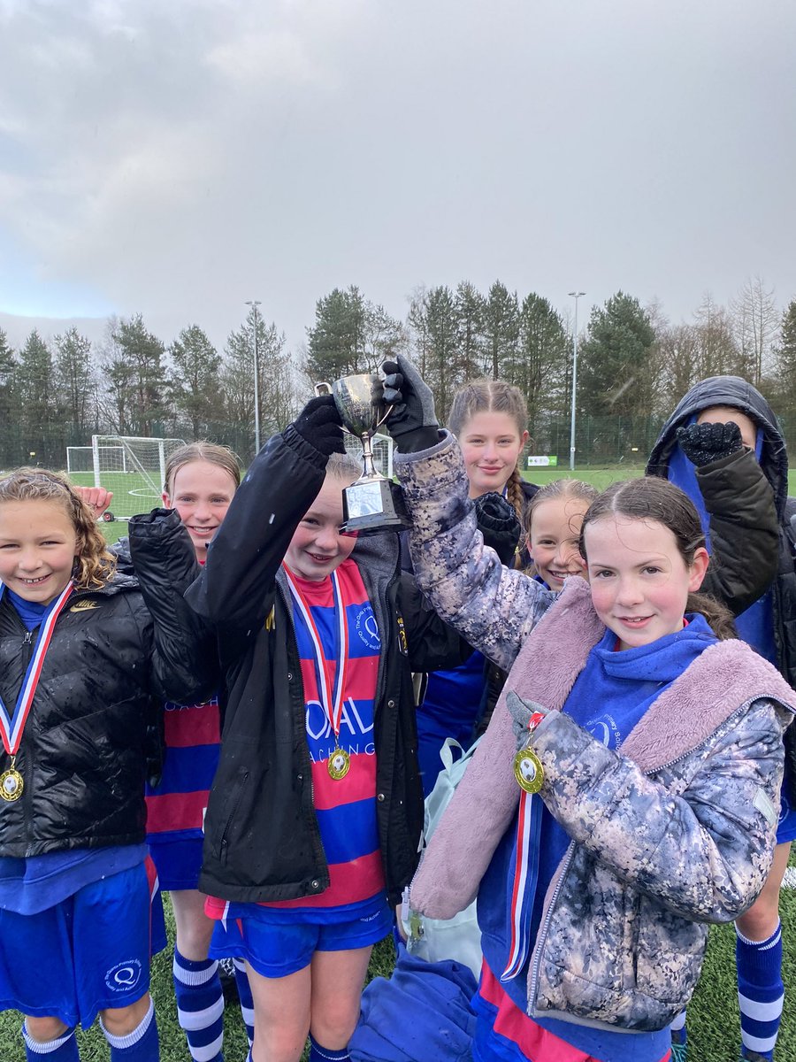 Winners of the Congleton primary school’s football league! The team battled through 4 matches in sleet, snow and freezing winds- what a team! #goteamquinta