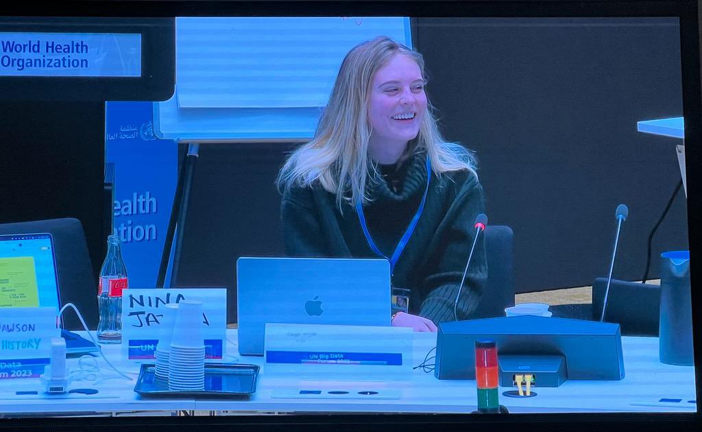 margot_mazzon's tweet photo. Première participation à l’UN #BigData Forum, en collaboration avec @LI_learning. @WHO nous accueille pour apprendre et partager nos expériences sur le #dataempowered. Ravie d’avoir pu consolider certaines notions sur ce thème @yasm_del #socialmedia #genève https://t.co/R8IrWMD1u8