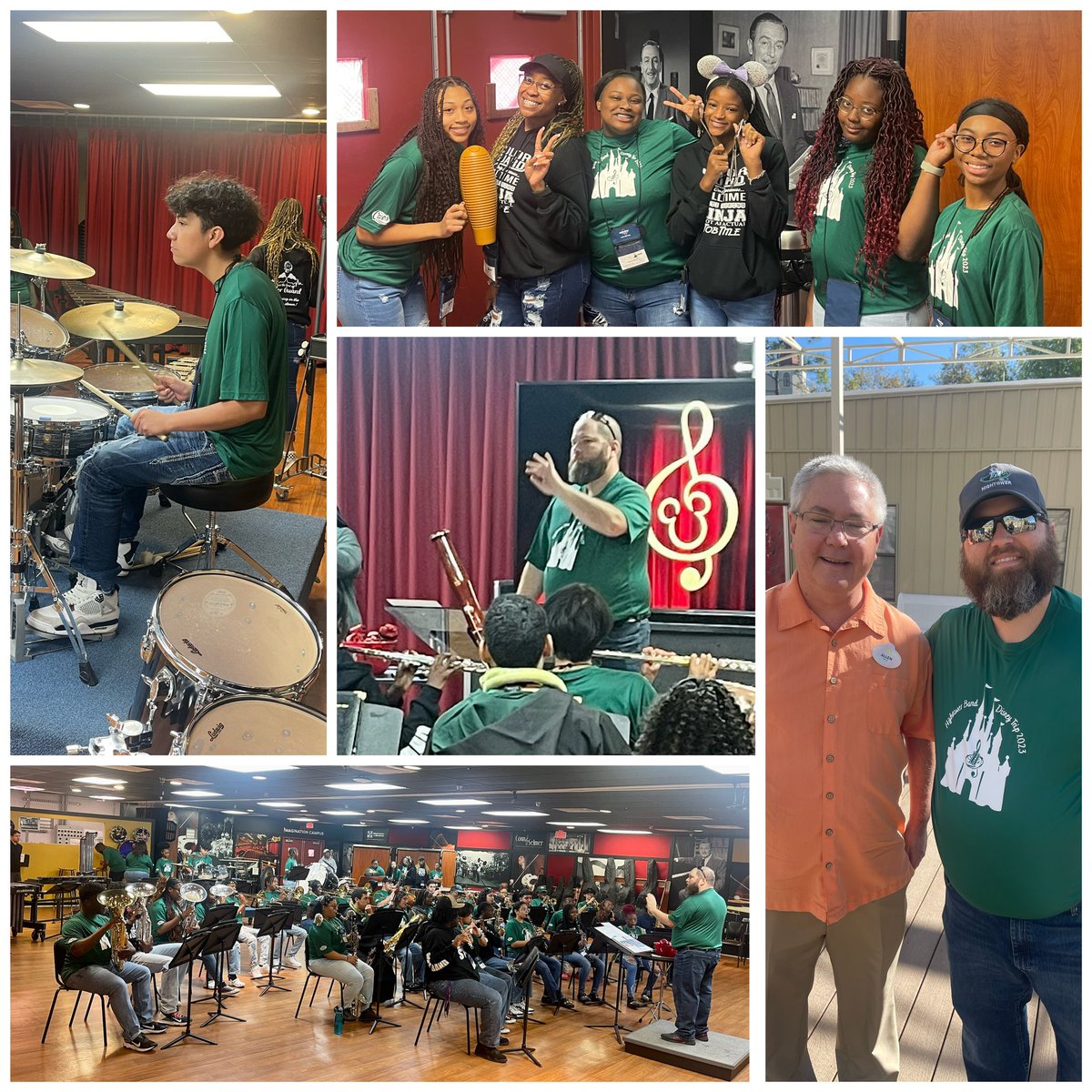 HHS_Canes's tweet photo. Finally embracing @HightowerHSBand @HHS_Canes our #purpose for traveling to @WaltDisneyWorld as we enjoy this amazing 🤩 educational experience of recording music. #bethestorm 🌀 https://t.co/ufaSV4dSeY