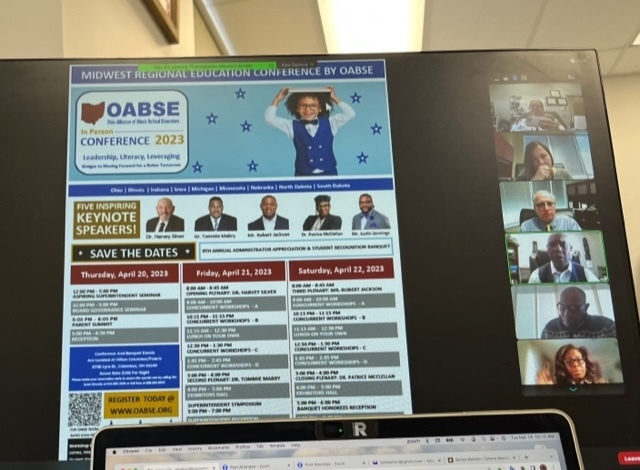 AbbeyJBolton's tweet photo. Thank you to @OAESA and OABSE for an informative virtual meeting this morning. Looking forward to our continued partnerships as we advocate for our children! #RepresentationMatters #OAESAforYOU @tbmaceo @TrotwoodSupe @HornbergerBecky @oaesamark https://t.co/iMEqX4wsZy