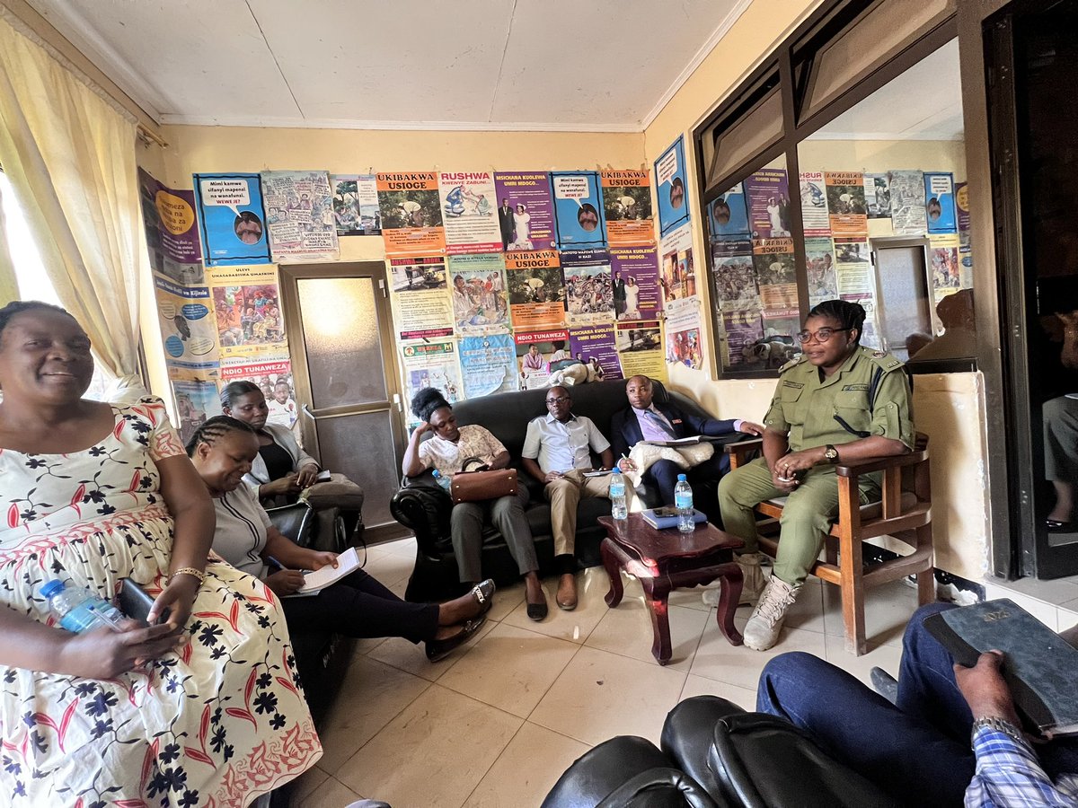 EvanceMori's tweet photo. Visited Police Gender and Children Desks in Moshi and Hai Councils in Kilimanjaro. With cases of violence escalating, we need to strengthen response. https://t.co/bN7IoBuGd4