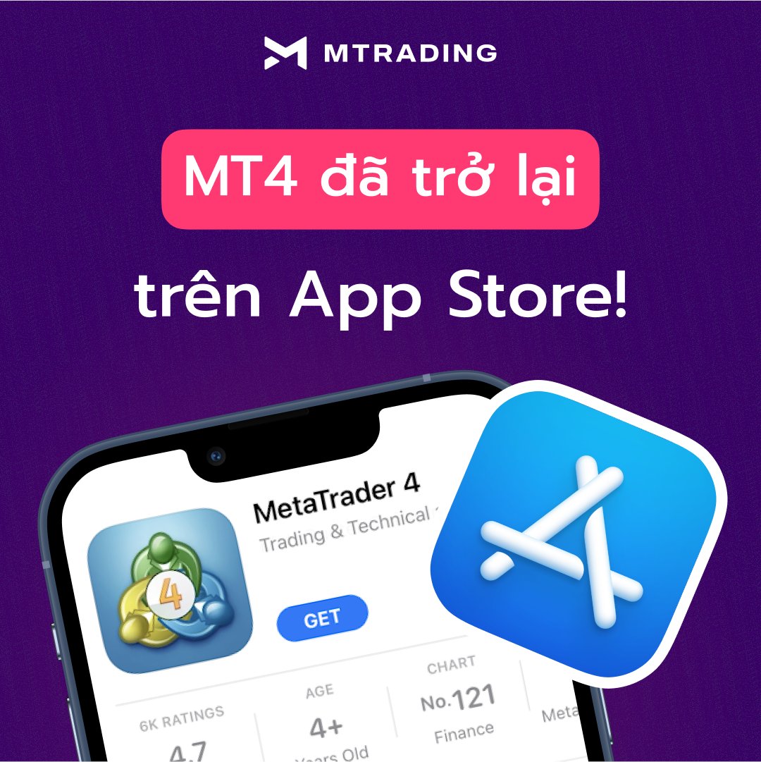 MTradingVietnam's tweet photo. 📣📣📣#MetaTrader 4 đã trở lại trên App Store!
Tin cực kỳ tuyệt vời dành cho người dùng #iOS!
MetaTrader 4 lại có thể được tải xuống trên App Store.
🔥Tải xuống #MT4 cho điện thoại: https://t.co/LiW6IXIgnY
#mtrading #apptrading #iphone #apple https://t.co/my7tKiURZN