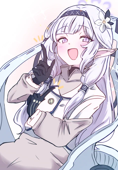 #ホワイトデーは銀髪白髪を愛でる日  #ブルアカ天才美少女の出番ですぞ! 