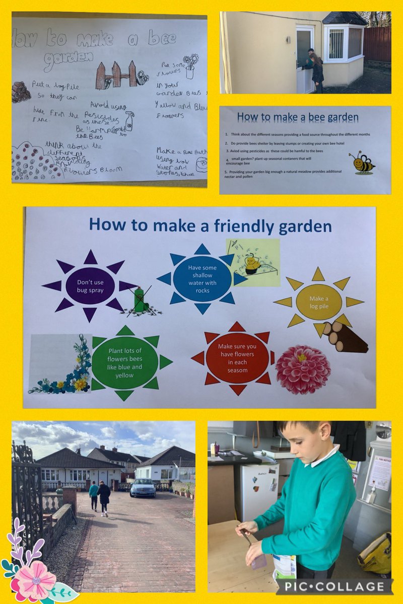 tynywernp's tweet photo. Acorns made posters explaining how to create a bee friendly garden. Along with some wildflower seeds, they posted them to local residents to create a bee friendly corridor around the school. @EcoSchoolsWales @FceGyg #authentic_learning #bees https://t.co/0XNmLtBbI5