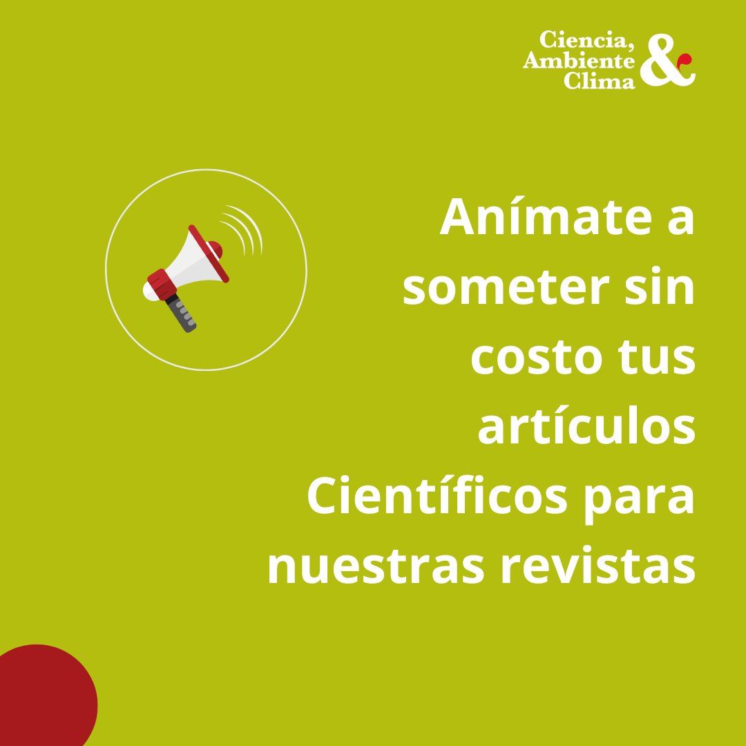 ambienteyclima's tweet photo. Anímate a someter tus artículos y forma parte de nuestra familia científica. Visita nuestro portal web, ahí encontraras toda la información. 

https://t.co/LxJDrFHe9e

#Ciencia #ambiente #clima #INTEC https://t.co/XyQXXIxOjk