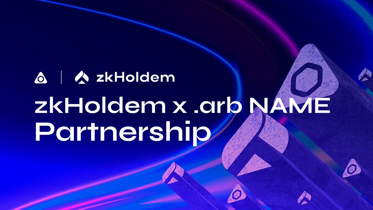 zkHoldem.eth🃏 (@zkholdem) on Twitter photo GM Rounders 🙌
We are excited to announce that <a href="/SID_arb/">SPACE ID .arb Name Service (💙,🧡)</a> will be the first official on-chain identity integration partner for <a href="/zkHoldem/">zkHoldem.eth🃏</a>!
Get ready to flex your grail .arb domain on the poker table! 🫵
🃏🃏 GM Rounders 🙌
We are excited to announce that <a href="/SID_arb/">SPACE ID .arb Name Service (💙,🧡)</a> will be the first official on-chain identity integration partner for <a href="/zkHoldem/">zkHoldem.eth🃏</a>!
Get ready to flex your grail .arb domain on the poker table! 🫵
🃏🃏