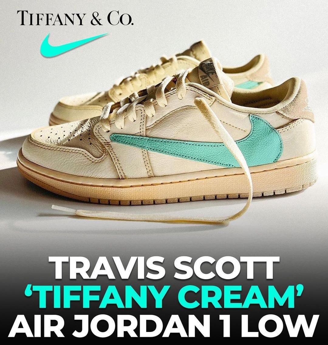 A Darker Spin On Travis Scott x Air Jordan 1 Low 'Tiffany' Sneakers -  Sneaker Fortress