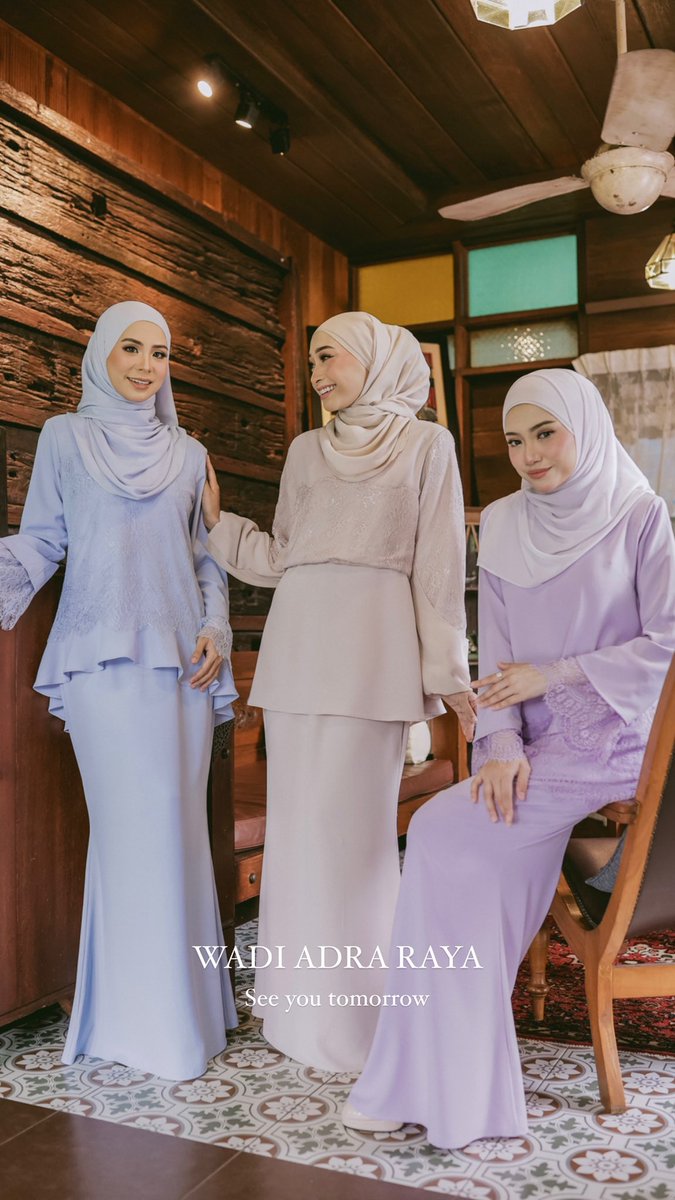 besidesaina's tweet photo. Tahun ni @wadiadra release baju harga mampu milik. CUMA RM159 SAHAJA‼️ beli esok di shopee 

https://t.co/KmCvfam9r4 https://t.co/w8jjAUUIkl