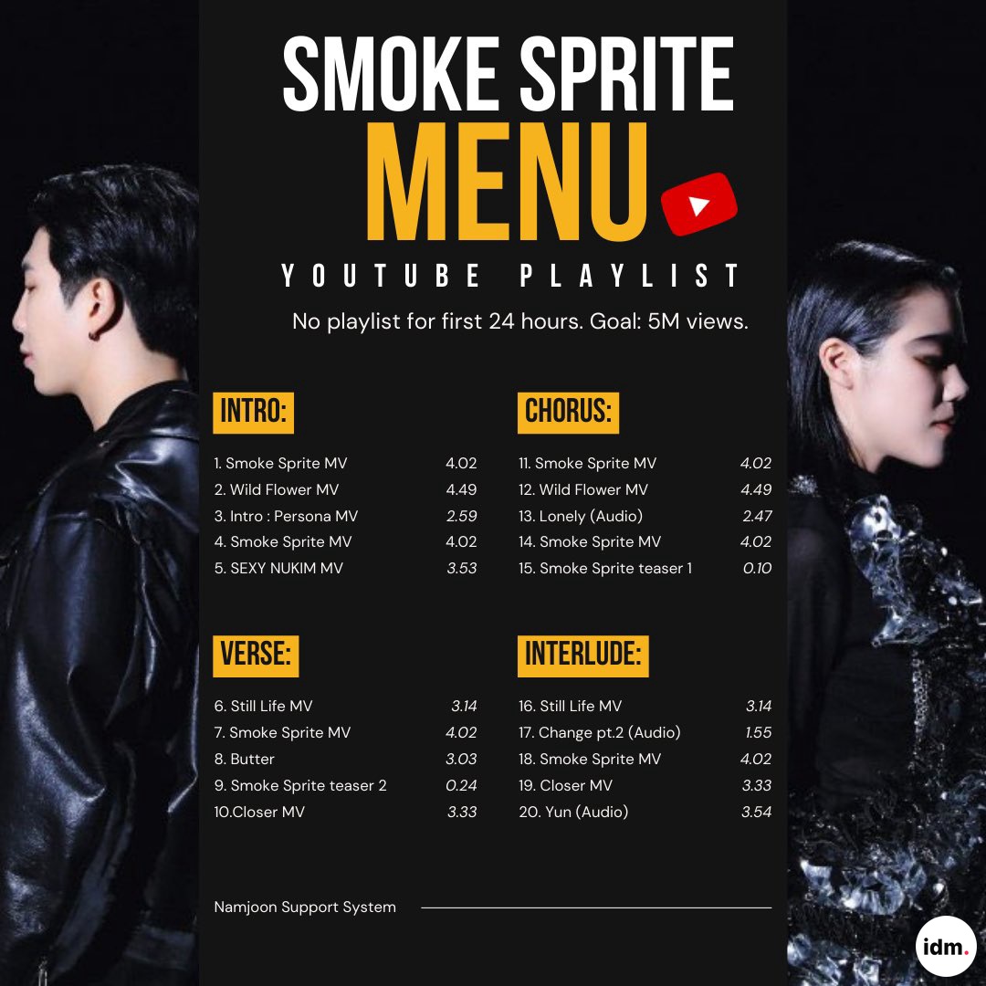 indomyfess's tweet photo. -idm seram aku tengok ni view ytb smoke sprite, teruntuk mutual akun gede in the name of bts atau yg akunnya gede krn bts minta tolong sampein buat promoin streamnya namjoon yaa. Namjoonnya jgn dipuji karena badan dan bahan fantasi doang dong, stream jg karyanya ya oke  (cont..) https://t.co/B670886G46