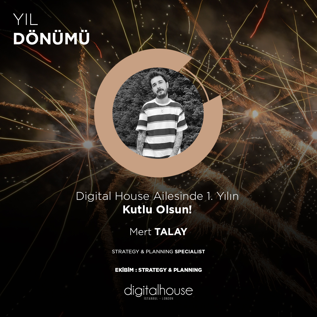 digitalhouseTR's tweet photo. Digital House Ailesinde 1. Yılın Kutlu Olsun Mert! 🎉 https://t.co/3EKe3iVTpg