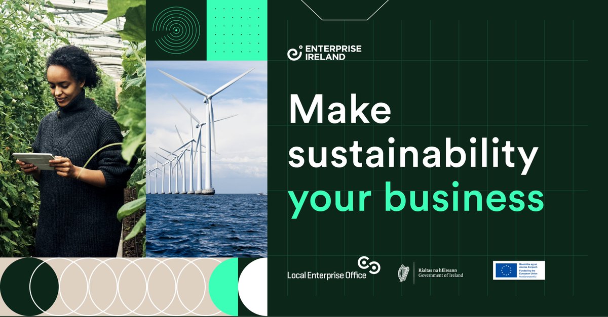 Enterprise Ireland’s Green Transition Fund offers funding and support for training, expert advice and strategy development to reduce your emissions. 

Make sustainability your business.

Find out more: rebrand.ly/GreenTransition