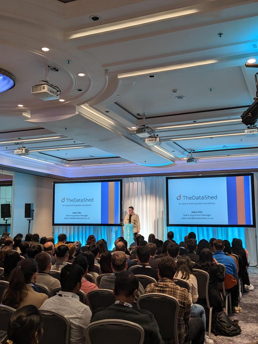 TheDataShed's tweet image. Fantastic to see a full house at Data Talent today! 
 
Make sure to swing by our Data Shed stand (# 15) or pop into our workshop, “From A to B to C to D [ata] E [ngineering]” at 15:15 whilst you’re here. 

#DataTalent #TheDataLab #Glasgow #DataEngineering #DataCareers