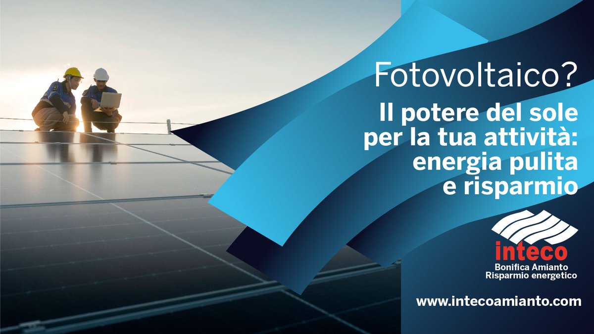 IntecoSrl's tweet photo. Sempre più aziende scelgono il fotovoltaico, la soluzione green per avere energia pulita per la tua azienda. VANTAGGI:
 •diminuire i costi dell’energia;
•ottimizzare i costi dedicati alla produzione.
•auto-produrre l'energia elettrica che ti serve 
#fotovoltaico #imprese https://t.co/2BlwMoXCzJ