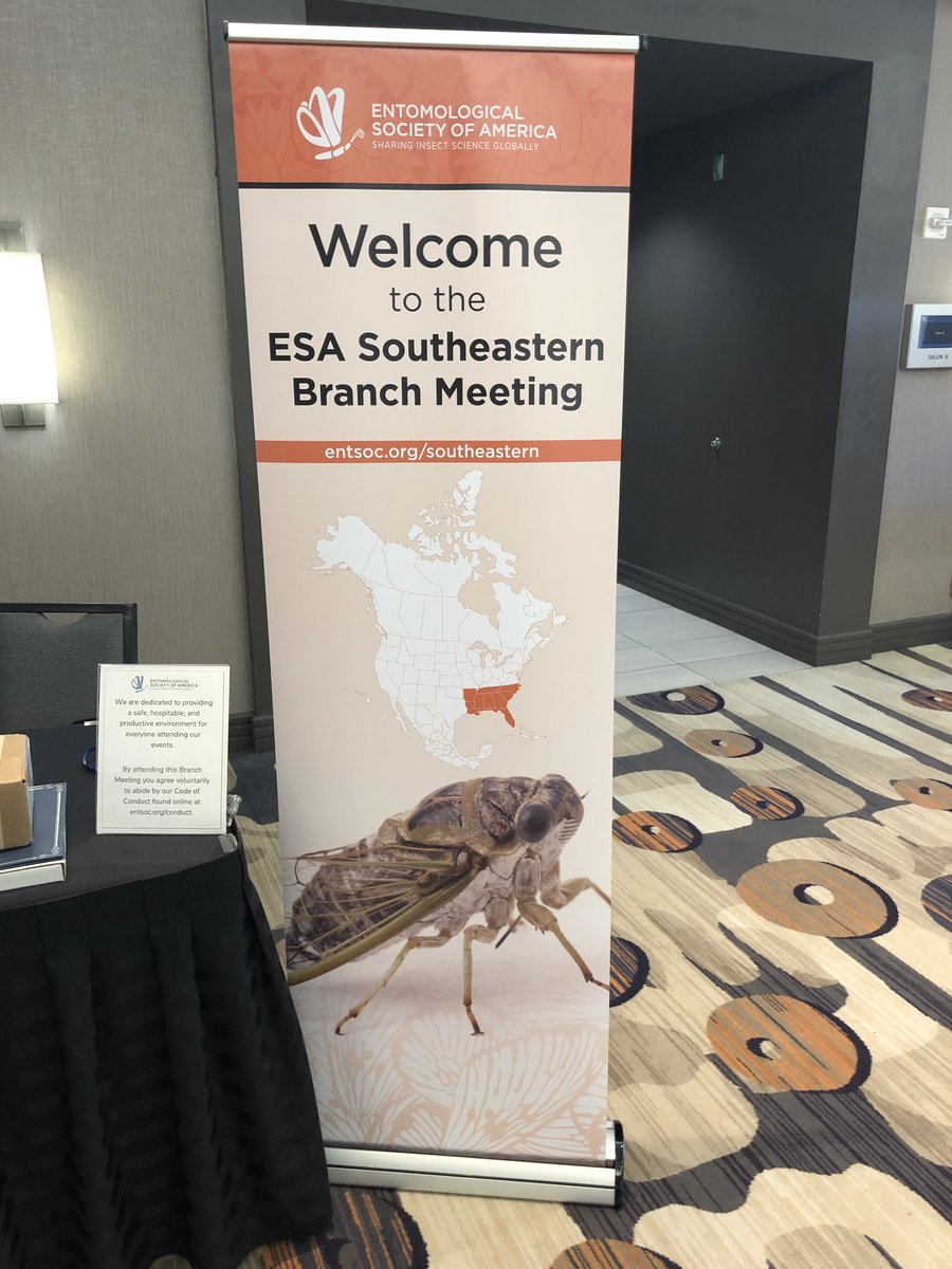 Marianne Alleyne π³π±π―π²π§π§πΊπΈ (@cotesia1) on Twitter photo I had a great time at the <a href="/EntsocAmerica/">Entomological Society of America</a>'s Southeastern Branch mtgs. Many thanks to President Hodges for hosting me! I'm making my way to DC & EB meetings, I hope SEB members continue to enjoy their time together. See you at #EntSoc23.
Love the cicada banner ;-) I had a great time at the <a href="/EntsocAmerica/">Entomological Society of America</a>'s Southeastern Branch mtgs. Many thanks to President Hodges for hosting me! I'm making my way to DC & EB meetings, I hope SEB members continue to enjoy their time together. See you at #EntSoc23.
Love the cicada banner ;-)