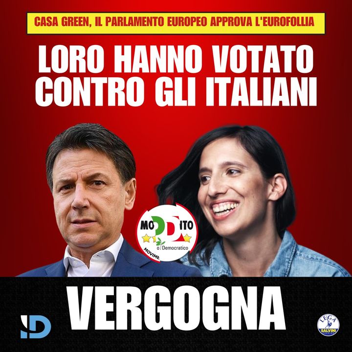 Mentre la Lega Parlamento Europeo vota per difendere gli italiani dall’ennesima eurofollia della direttiva case green, Pd e M5s votano contro il proprio paese!