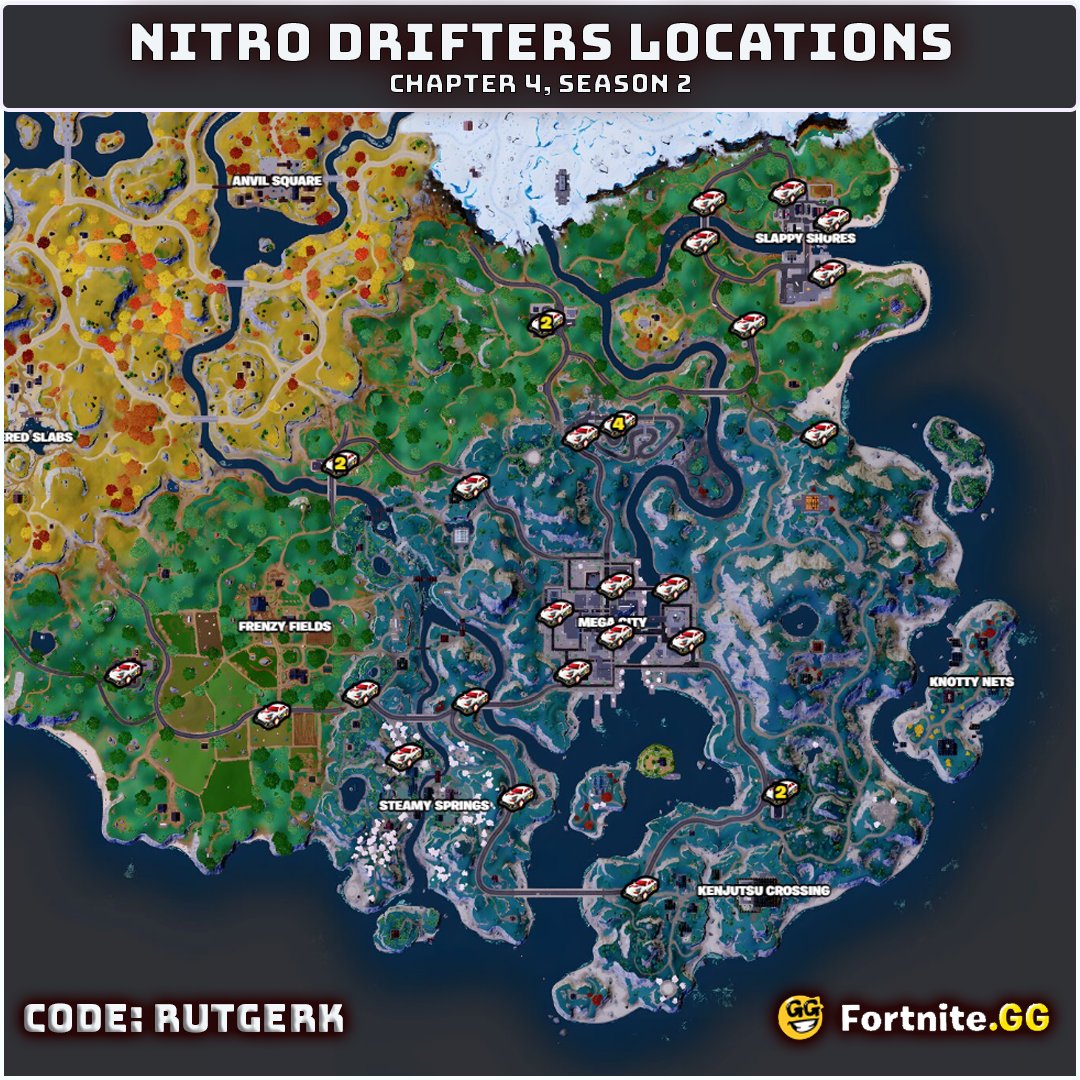 Fortnite Nitro Drifter: locations, how to boost, and how to drift